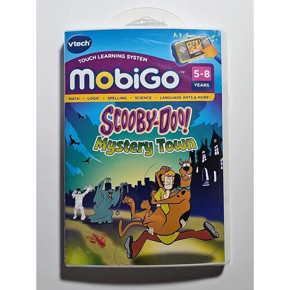 RARE VTech Mobigo Touch Learning System Scooby Doo! Mystery Town Age 5-8‎ Years